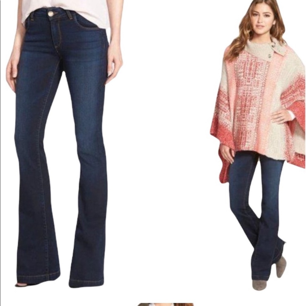Kut from the cloth dark rinse flare jeans